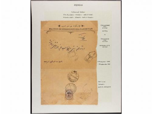 ✉ IRAN. 1921-22. Fourteen covers with diverse frankings all 