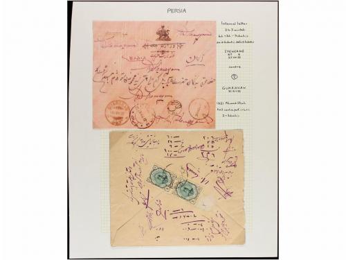 ✉ IRAN. 1921-22. Fourteen covers with diverse frankings all 
