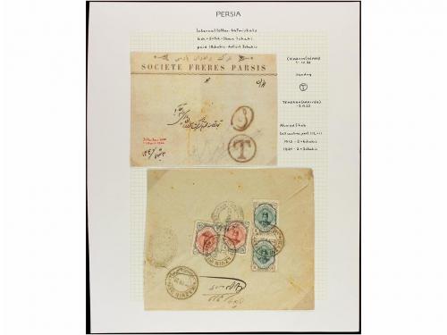 ✉ IRAN. 1921-22. Fourteen covers with diverse frankings all 