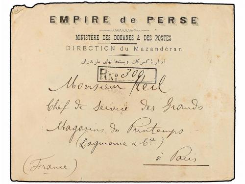 ✉ IRAN. Sc. 423 (3), 357. 1903. MECHEDISSER to FRANCE. 2 ch.