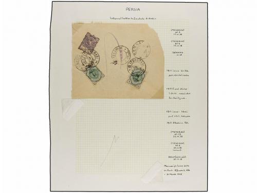 ✉ IRAN. 1918. TEHERAN. Eight covers with CHARITY STAMPS of 1