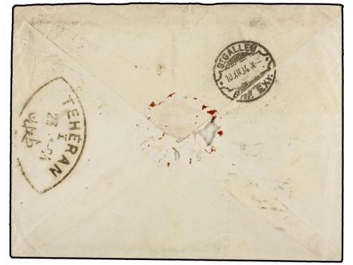 ✉ IRAN. Sc. 400 (2), 401 (3). 1904. SULTANABAD to SWITZERLAN