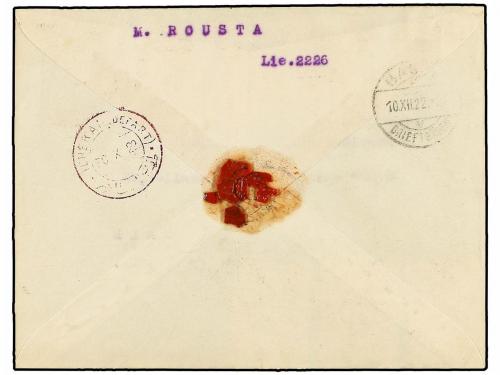 ✉ IRAN. Sc. 646 (2), 647, 648, 651, 655. 1922. TEHERAN to SW