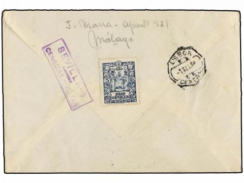 ✉ ESPAÑA E. LOCALES PATRIOTICAS: SEVILLA. Ed. 69/79. 1938. S