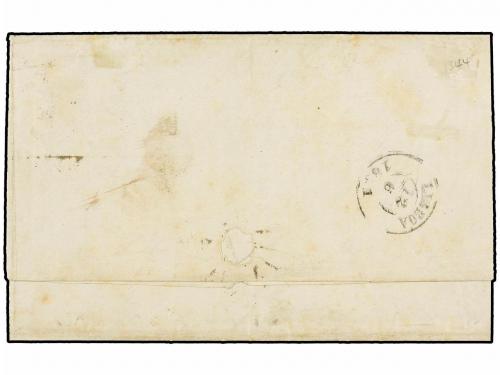 ✉ GIBRALTAR. 1861. GIBRALTAR to LISBON. Entire letter franke