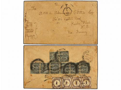 ✉ MALAYA. 1934. MYINGYAN (Burma) to KUALA PILAH (Negri Sembi