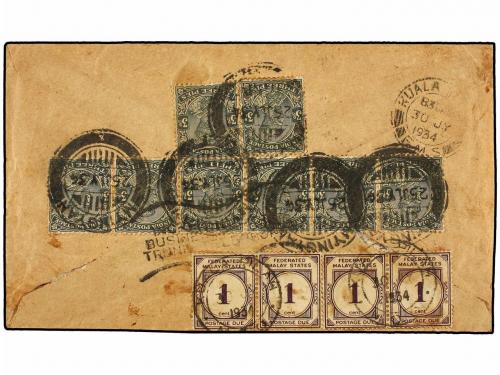 ✉ MALAYA. 1934. MYINGYAN (Burma) to KUALA PILAH (Negri Sembi