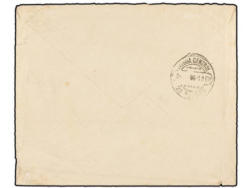 ✉ GUATEMALA. Sc. 17, 19. 1885 (Dec. 11). Cover from GUATEMAL