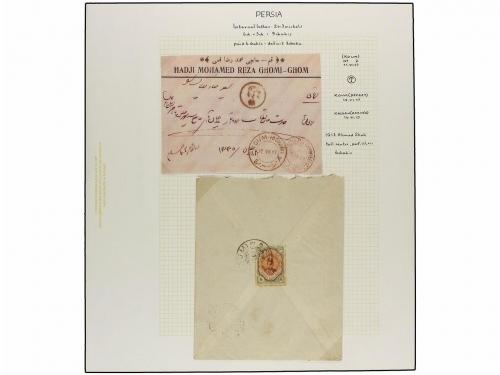 ✉ IRAN. 1911-21 issue. Nine covers with POSTAGE DUE markings