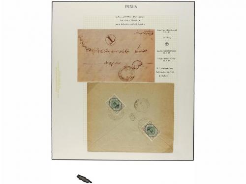 ✉ IRAN. 1911-21 issue. Nine covers with POSTAGE DUE markings