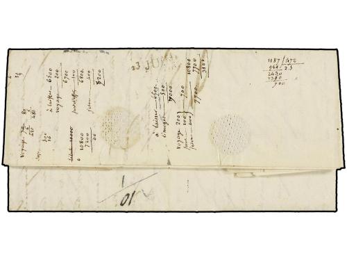 ✉ MAURICIO. 1823 (Janvier 12). SAVANNE. ILE MAURICE to VILLE