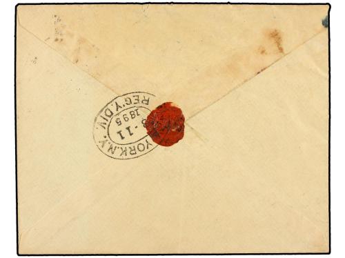 ✉ HAITI. Sc. 13. 1895. PORT AU PRINCE a USA. 20 cts. castaño