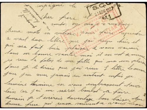 ✉ ESPAÑA GUERRA CIVIL. 1937. BRIGADAS INTERNACIONALES. Tarje