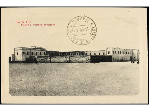 ✉ COLONIAS ESPAÑOLAS: RIO DE ORO. 1910. RÍO DE ORO a MADRID.