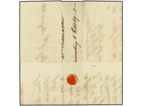 ✉ MAURICIO. 1861. BOMBAY to MAURITIUS. Entire letter rated ´
