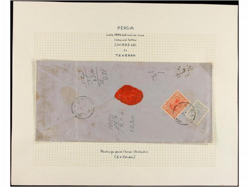 ✉ IRAN. 1900-02. Six covers, diverse frankings (see web). 
