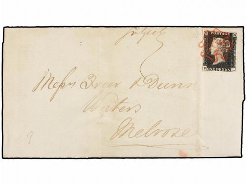 ✉ GRAN BRETAÑA. 1840 (July 8). Entire letter franked with 1 