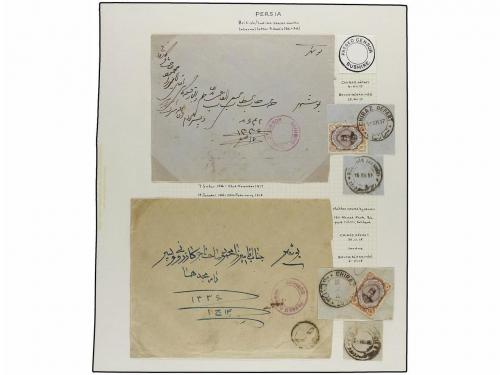 ✉ IRAN. 1916-17. Sixteen covers with BRITISH/INDIAN mark, PA