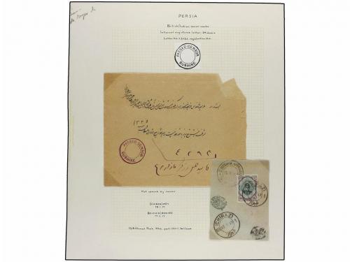 ✉ IRAN. 1916-17. Sixteen covers with BRITISH/INDIAN mark, PA