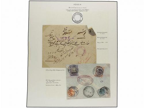 ✉ IRAN. 1916-17. Sixteen covers with BRITISH/INDIAN mark, PA