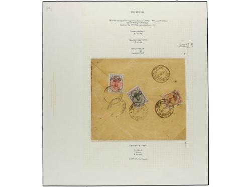 ✉ IRAN. 1922. OVPR. CONTROLE 1922 issue. Thirteen covers (on