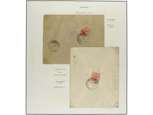 ✉ IRAN. 1922. OVPR. CONTROLE 1922 issue. Thirteen covers (on