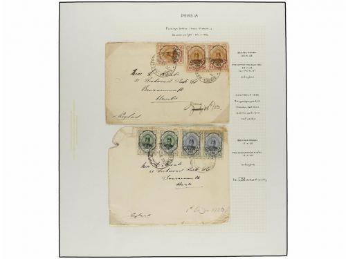 ✉ IRAN. 1922. OVPR. CONTROLE 1922 issue. Thirteen covers (on