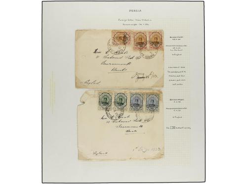 ✉ IRAN. 1922. OVPR. CONTROLE 1922 issue. Thirteen covers (on