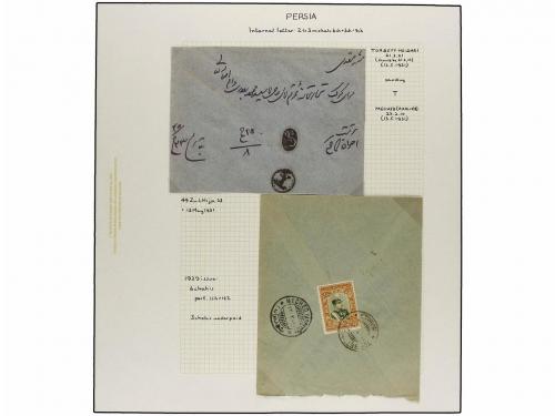 ✉ IRAN. 1929 issue. Thirty two covers, with POSTAGE DUE mark