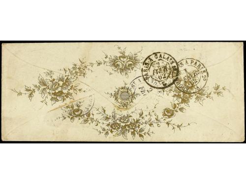 ✉ FRANCIA. Yv. 14. 1862. SOUCHET LE CHATEAU a MONTAGNE. 20 c