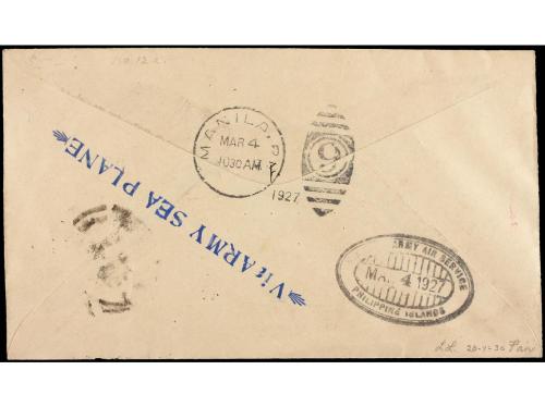 ✉ FILIPINAS. 1927 (22 Febrero). AIR MAIL. ILO ILO-CEBU-MANIL