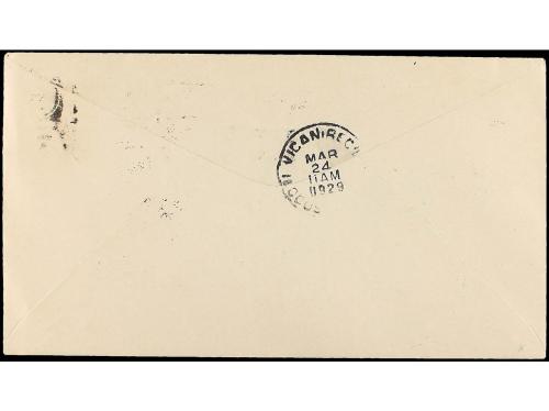 ✉ FILIPINAS. 1929 (21 Marzo). AIR MAIL. MANILA a VIGAN. 2 ct
