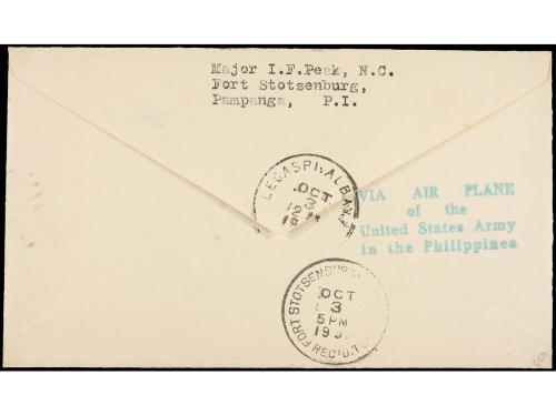 ✉ FILIPINAS. 1931 (8 Octubre). AIR MAIL. STOTSENBURG a LEGAS