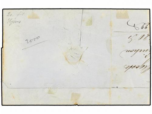 ✉ FRANCIA. Yv. 23. 1865. MARSEILLE a PALERMO. 40 cts. naranj