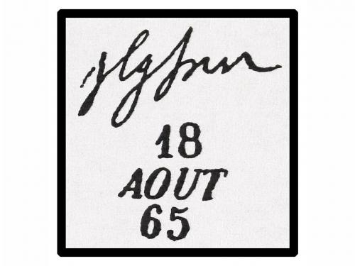 ✉ FRANCIA. Yv. 23. 1865. MARSEILLE a PALERMO. 40 cts. naranj