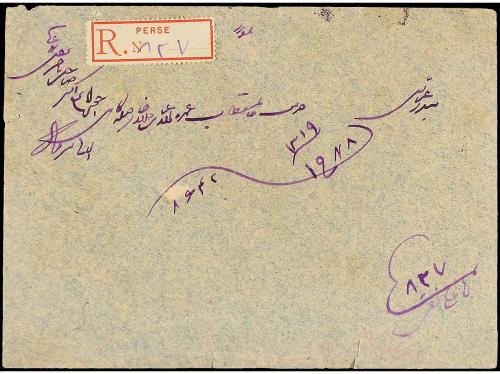 ✉ IRAN. Sc. 145, 108. 1901. YEZD to ABBASSI. 5 ch. yellow an