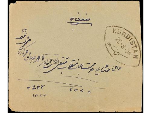 ✉ IRAN. 1906. HAMADAN to KURDISTAN. 2 ch. (4) and 1 ch. FINE
