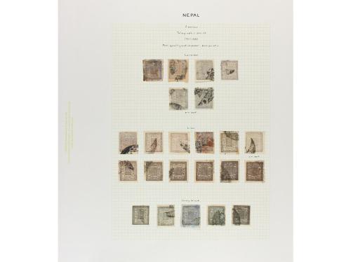 NEPAL. 1917-30. New Printings. Oustanding collection of 2 an