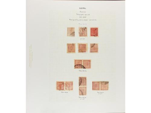 NEPAL. 1917-30. New Printings. Oustanding collection of 2 an