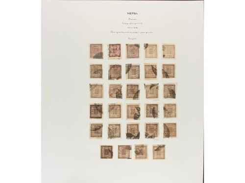 NEPAL. 1917-30. New Printings. Oustanding collection of 2 an