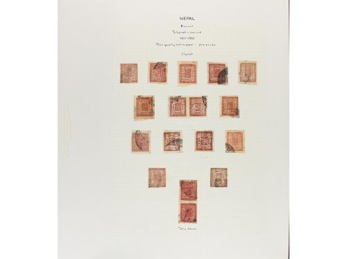 NEPAL. 1917-30. New Printings. Oustanding collection of 2 an