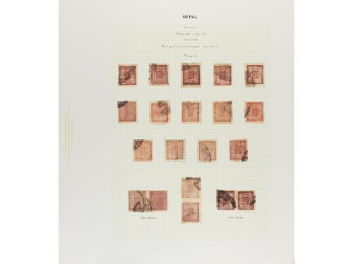 NEPAL. 1917-30. New Printings. Oustanding collection of 2 an