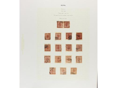 NEPAL. 1917-30. New Printings. Oustanding collection of 2 an