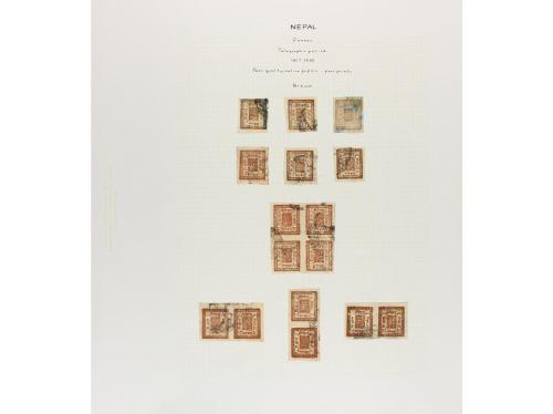 NEPAL. 1917-30. New Printings. Oustanding collection of 2 an