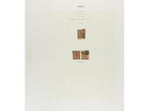 NEPAL. 1917-30. New Printings. Oustanding collection of 2 an