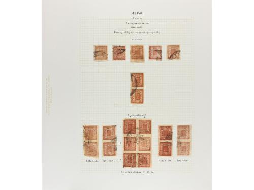NEPAL. 1917-30. New Printings. Oustanding collection of 2 an