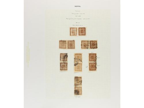 NEPAL. 1917-30. New Printings. Oustanding collection of 2 an