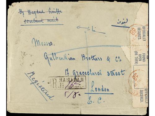 ✉ IRAN. Sc. 646 (2), 655 (2). 1924. HAMADAN to LONDON. 1 ch.