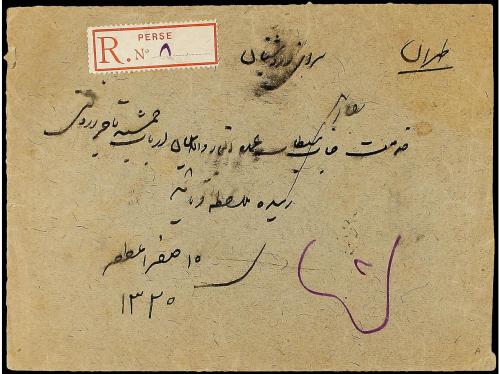 ✉ IRAN. Sc. 253. 1902. TAURIS to TEHERAN. 1 kr. violet and r