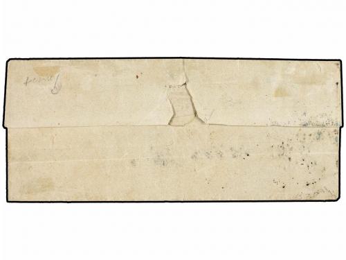 ✉ FILIPINAS. Ed. 1. 1858. MANILA to SULBEC. Folded letter fr